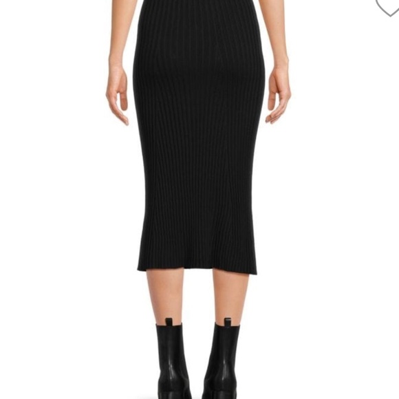 Solid &Striped The Yvette ribbed knit midi skirt size L - Picture 4 of 5
